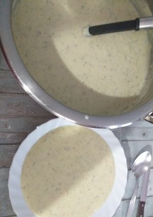 Una foto de Crema de calabacín