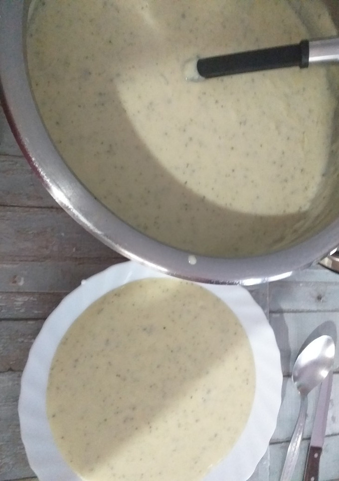 Una foto de Crema de calabacín