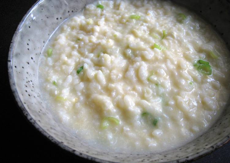 Steps to Prepare Speedy ‘Ojiya’ Egg Rice Porridge