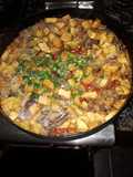 Bifes de cuadril con crema y fritas (al disco)