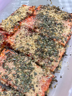 Una foto de Vegano: Tofu como base de “pizza” 💚