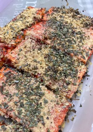 Una foto de Vegano: Tofu como base de “pizza” 💚
