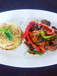 A picture of Jollof rice.