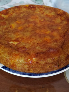Una foto de Torta de plátano maduro con queso