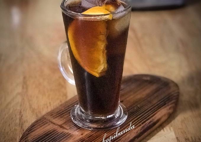 Resep Ice orange americano oleh By_lintang - Cookpad