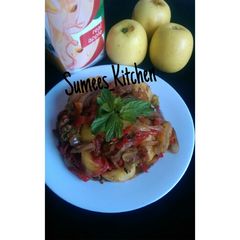 A picture of Boiled Irish Potatoes in Spicy Sauce.