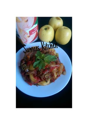 A picture of Boiled Irish Potatoes in Spicy Sauce.