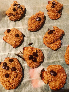 Una foto de Galletas de plátano y avena
