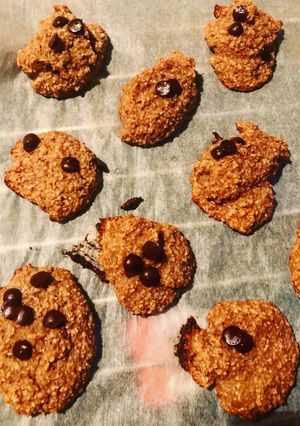 Una foto de Galletas de plátano y avena