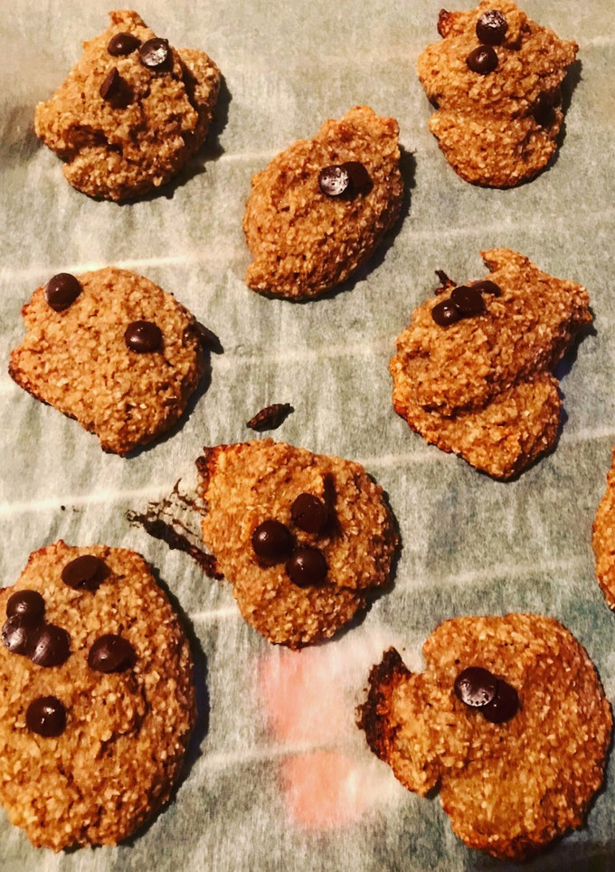 Una foto de Galletas de plátano y avena