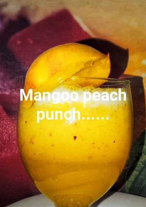 A picture of Mango peach punch.