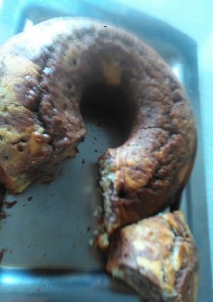 عکسی از دستور کیک وانیلی طرح زبرا