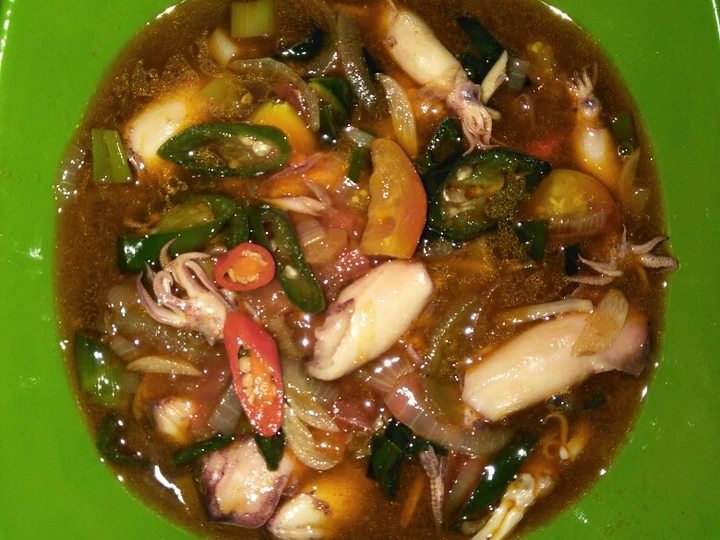 Langkah Gampang Membikin Resep  Asin cumi (pedas manis) yang Lezat Sekali, Enak Banget