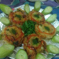 A picture of Poha cutlets.