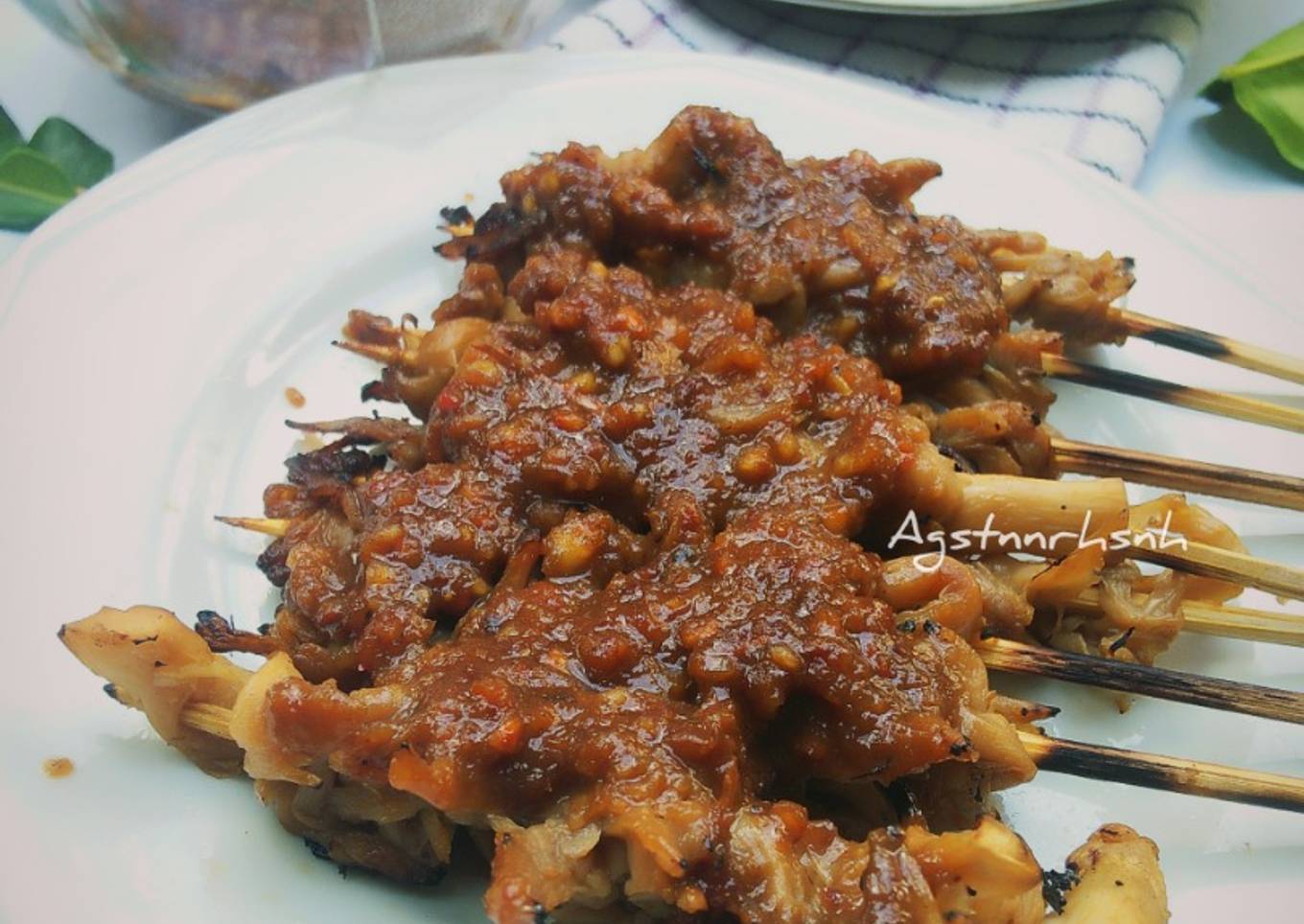 Sate Jamur Tiram (bakar teplon)