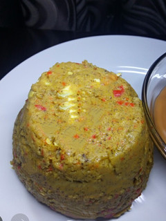 A picture of Overripe plantain & Beans moi-moi.