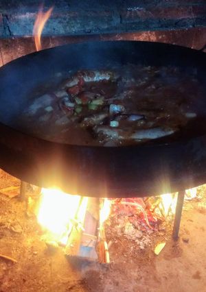 Una foto de Chorizos a la pomarola al disco