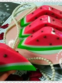 عکسی از دستور ژله هندوانه آتنا