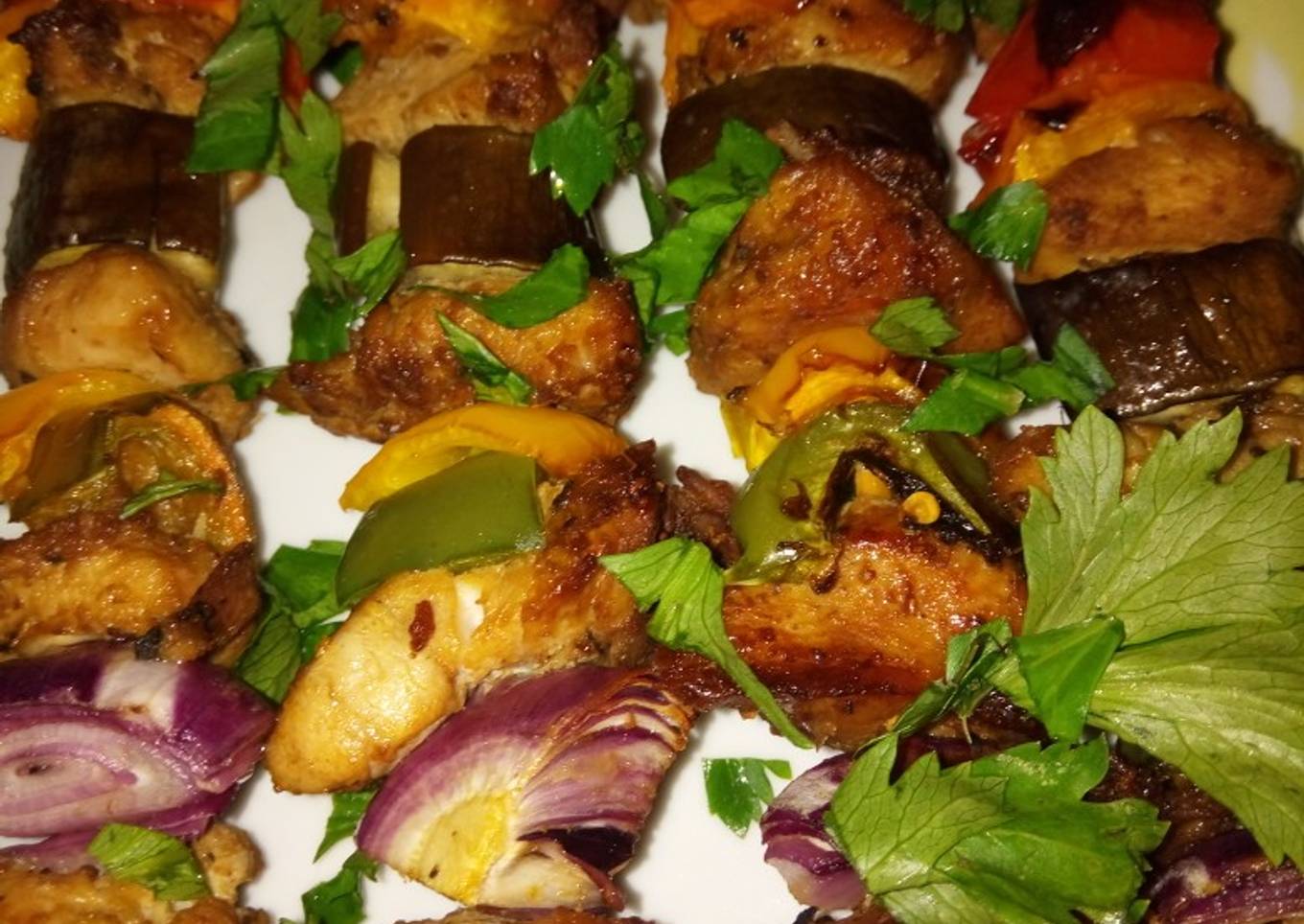 Chicken skewers