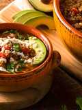 Sopa de lentejas con chorizo