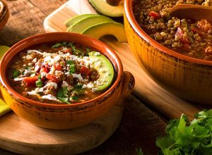 Una foto de Sopa de lentejas con chorizo