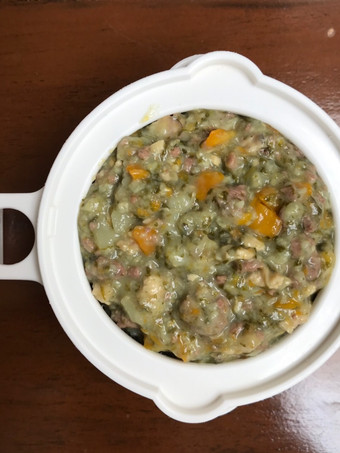 Resep MPASI 9 Bulan Nasi Tim  [Daging Sapi, Kaldu Sapi, Kentang, Tempe, Bayam &amp; Wortel] Irit Anti Gagal