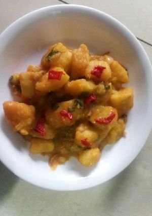 A picture of Sweet potatoes porridge.