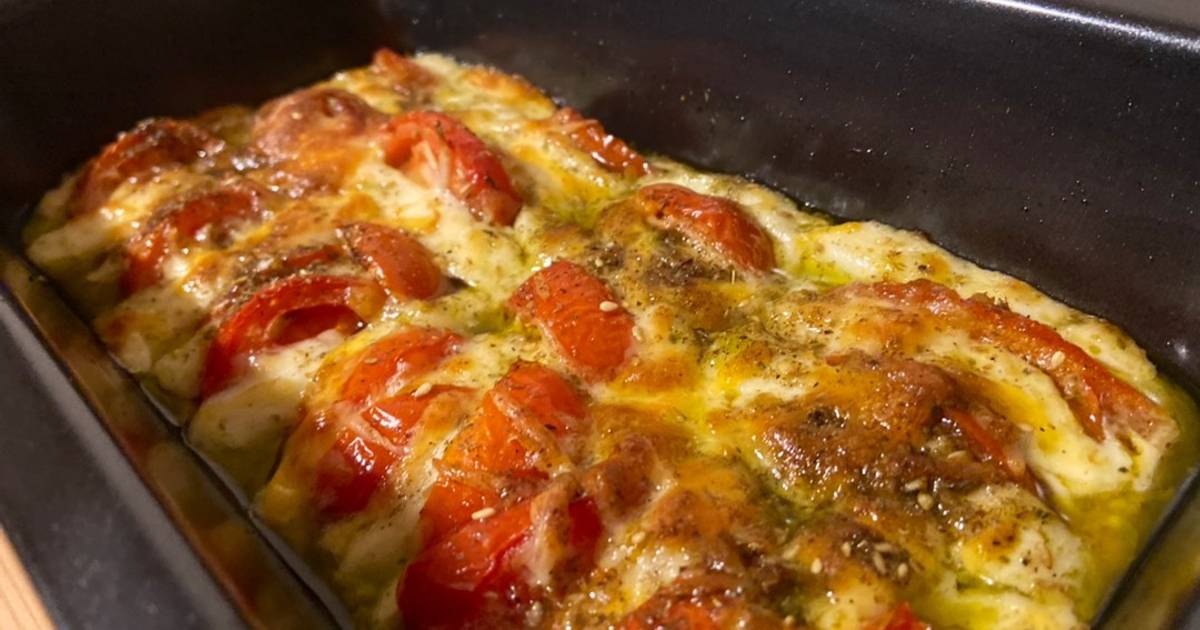 Baked pesto halloumi Recipe by Linda L. Cookpad