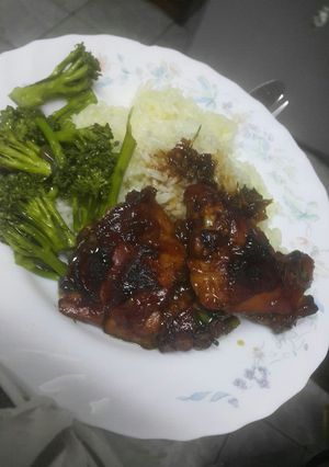 A picture of Honey soy chicken#4weekschallenge.#authors marathon.