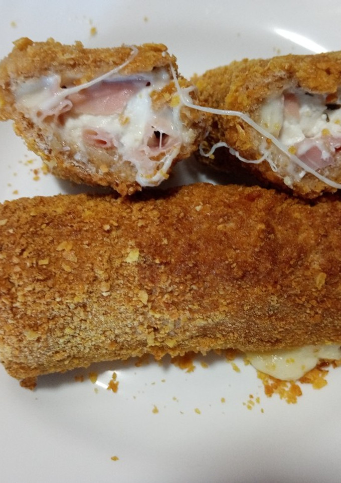Una foto de Rollitos de jamón y queso feta