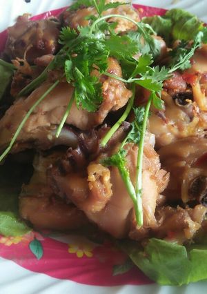 Hình của món Gà Chiên Tỏi Ớt.