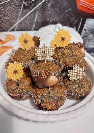Almás, erdei gyümölcsös muffin recept fotója