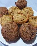 CUPCAKES SALUDABLE (chía, manzana y avena)