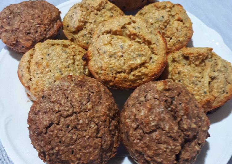 CUPCAKES SALUDABLE (chía, manzana y avena)