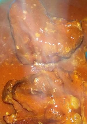 Una foto de Costilla en chile morita