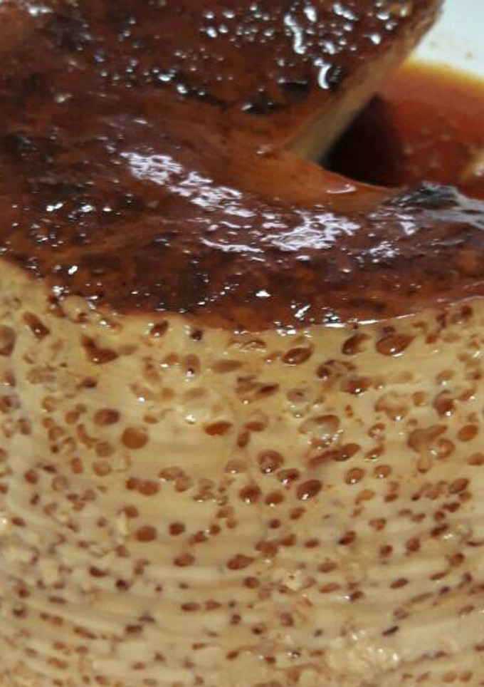 Una foto de Flan de leche condensada