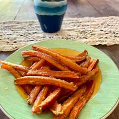 Una foto de Zanahorias al horno, snack saludable! Y muy fácil de hacer