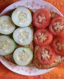 Cucumber, Tomato sandwich