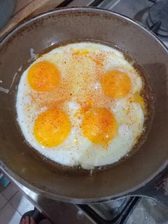 صورة لوصفة البيض المقلي بيبريكا