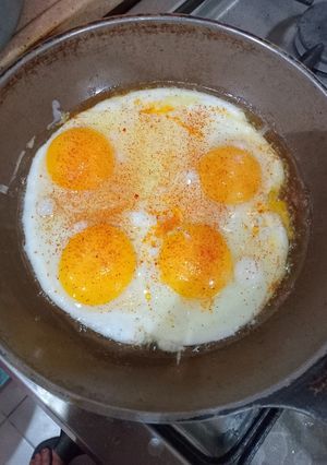 صورة لوصفة البيض المقلي بيبريكا
