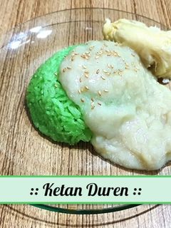 Foto resep Ketan Duren (Rice Cooker) 🤍💛💚