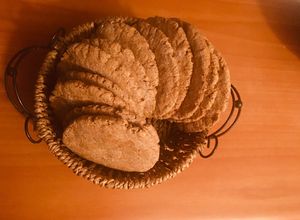 Una foto de Pan pita, harina de centeno y harina Intagral
