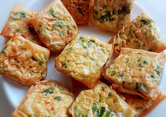 Cara Membuat Martabak Telur Tahu kulit Lumpia❤ Yang Mudah