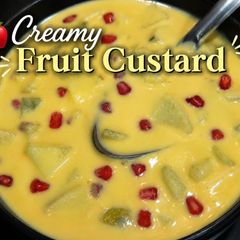 A picture of 🍎 Creamy Fruit Custard.