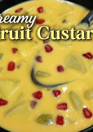A picture of 🍎 Creamy Fruit Custard.