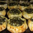 Canastitas de espinaca y queso