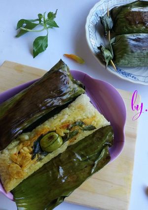 Foto resep Nasi bakar ayam rica