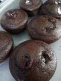 Cupcakes de cacao y arándanos deshidratados 🥰