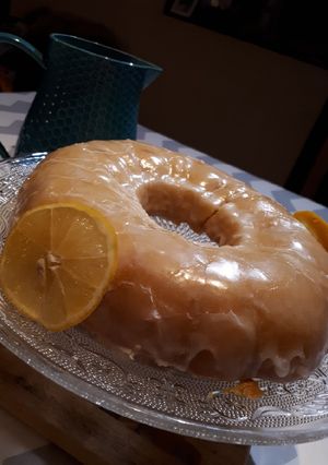 Une photo de Couronne au citron et son glaçage
