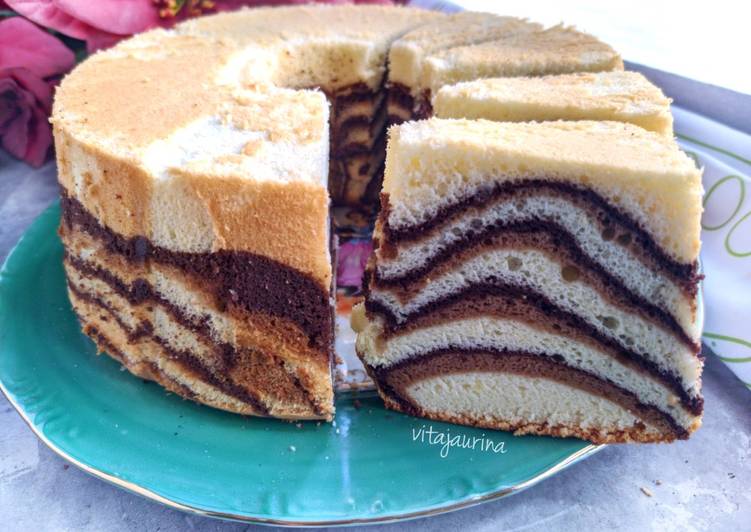 Marmer Chiffon Cake